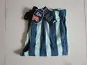 Peter Alexander Men's Green Stripe Long Flannelette Pyjama /Lounge Pant Size M
