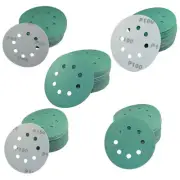 50-Pack 5" Dustless Sanding Discs For Porter-Cable 382 Sander (80-220 Grit)