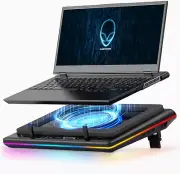 Llano 2023 New Gaming Laptop Cooling Pad with Powerful Turbofan, RGB Cooler R...