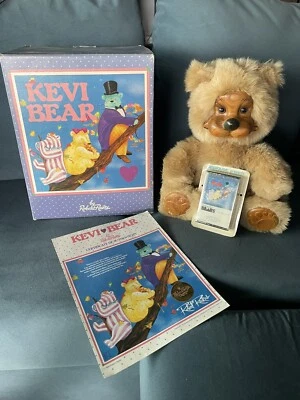 Robert Raikes Bears 1988 Kevi Bear w/ Cassette Applause Collectible w/ Box, COA