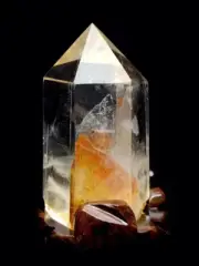 485g Natural Garden Quartz Obelisk Crystal tower Point reiki decor+stand