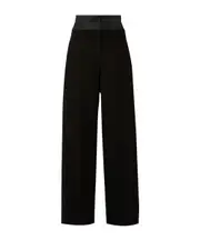 waistband loop casual pants 12 black