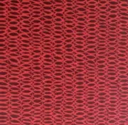 WOLF GORDON VINYL Geometric red small scale smooth wipeable new 3+ yards