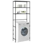 3 Tier Laundry Storage Rack Over Washing Machine Shelf Stand Organiser Black