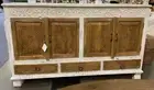 GOHANA SOLID MANGO WOOD INDIAN RUSTIC BUFFET TABLE SIDEBOARD 4 DOORS 3 DRAWERS