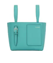Valextra Patch-Pocket Zip-Up Mini Tote Bag One size sea-blue