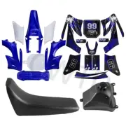 Plastics Fender Graphics Kit Black Foam Seat Tank fr Orion Apollo Dirt Pit Bike