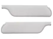1965-66 Mustang Coupe Fastback Padded Sun Visors white