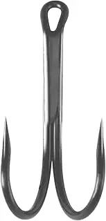[Mustad] Salmon Double Hook, 2XH, 1XL, Brazed, Up Eye- 12