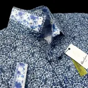 Robert Graham Floral Geometric Paisley Print Short Sleeve Sport Shirt XL