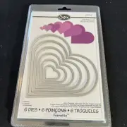 Sizzix Framelits Hearts 6 pc set #657561. Ellison, Sizzix & Bigz