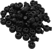 Plastic Spring Cord Locks Ends Toggle Stopper Elastic Single Hole round Ball Dra