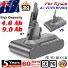 21.6V 9.0Ah lithium battery For Dyson V7 V8 SV10 Absolute Pro Animal Fluffy New