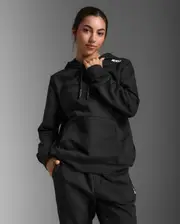 Aspire Pullover Hoodie, 2XU, XS, Black/White, Female