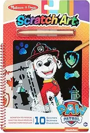 Melissa & Doug - Paw Patrol - Scratch Art - Marshall