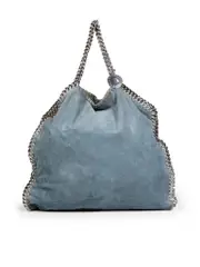 Blue Vegan Leather Falabella Bag