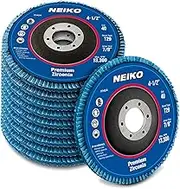 NEIKO 11142A 10 Pack Zirconia Flap Discs 4-1/2 for Angle Grinder, 40 Grit Flapper Wheel, Angled T29 Grinding Wheel 4.5 Inch Flap Disc, 7/8" Arbor Grinding Disc, Flap Wheel for Wood & Metal Sanding