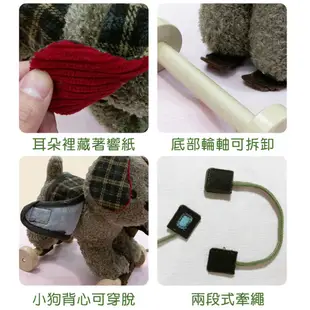 【英國Little Bird Told Me】叮噹手拉車-造型狗系列 寶寶玩具 拖拉玩具 拉線車 聖誕禮物 聖誕節禮物