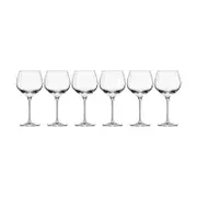 6pc Krosno Harmony 630ml Stemmed Red Wine Glass Set - Clear