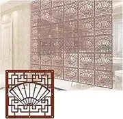Hanging Room Divider, Wood Plastic Carving Living Room Decorative Wall Screen Panel,Anti-Cracking Hotel Bedroom Decor Screen