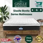 Giselle Mattress King Queen Double Bed Mattresses Euro Top Medium Fir Foam