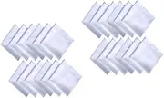 LIFKOME 24 Pcs Square Towel for Painting Tie-dye Painting Towel Cotton Handkerchief White