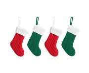 Christmas Stockings Cable Knitted Xmas Stocking Large Fireplace Stockings for Family Holiday Christmas Decorations