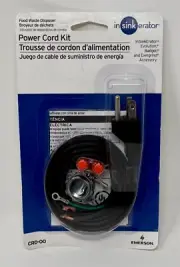 NEW InSinkErator ~ CRD-00 Power Cord Kit Pack of 1 Black