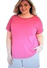 Maurices~New With Tags~Rose 24/7 Forever Drop Shoulder Tee~Plus 4-4X