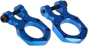 Frediuo 2Pcs RC Metal Tow Hook Horseshoe Buckle RC Cars Accessory for 1/10 Scale Crawler Car Truck Upgrade Tow Shackle Hooks, Dark Blue