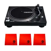 Reloop RP-1000 MK2 Belt Drive Turntable with 3x StreamEye Polishing Cloths