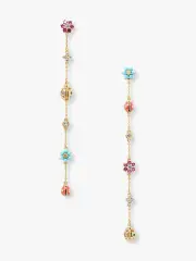 nature walk ladybug linear earrings