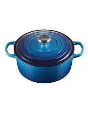[Le Creuset] Signature Round Casserole 24cm/ 4.2Lt in Azure Blue