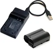 Battery Pack/USB Charger Compatible for Nikon EN-EL15 a EN-EL15b EN-EL15e MH-25 a MH-25b