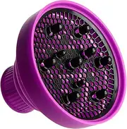 Namolit Collapsible Hair Dryer Diffuser Attachment Ionic Blow Dryer Quick Drying Portable Travel Folding Lightweight Silicone Diffuser Salon Hairstyling Accessory Purple