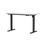 Oikiture Electric Standing Desk Single Motor 120CM White Tabletop