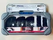 NEW DREMEL MM385 MULTI-MAX 5 PIECE OSCIALLATING TOOL CUTTING KIT WITH CASE