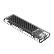 Orico TCM2-C3-BK NVMe M-Key M.2 SSD to USB-C 10Gbps Enclosure Transparent Black