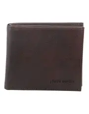 [PIERRE CARDIN] Italian Leather Tri-Fold Wallet in Chocolate
