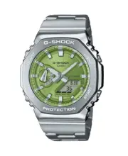 CASIO Men Digital Quartz Casual Watch Classic Dress Green Dial Waterproof Round