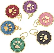 COSMEVIVI 6 Pcs Creative Dog Id Tag Creative Pet Identity Tag Cat Collar Pendant Tags