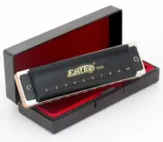 EASTTOP T008S 10 Holes Blues Harmonica Harp Richter Key of C G for Adult Student