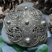Anglo Saxon Galloway Brooch Historical Reproduction LARP Ladies Bronze Pin