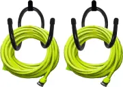 2 Pack Hose Hanger,Metal Hose Holder Wall Mount, Hook for Garden Hose/Expandable