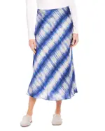 Karen Kane Printed Satin Midi Skirt