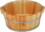 Wood Foot Bath Bucket Foot Tub for Soaking Feet, Wood Bucket for Pedicure, Foot Soak Bucket, Foot Bath Spa Tub, Foot Basin for Adults Super Easy to use Interesting