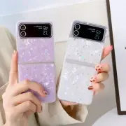 Fr Samsung Galaxy Z Flip 4/Z Flip3/ Z Flip5 Glossy Fashion Phone Case Slim Cover