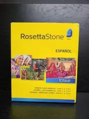 Rosetta Stone Espanol Spanish Latin America Levels 1 - 4 Totale with Head Set
