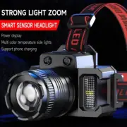 Super Bright LED Headlamp Rechargeable Tactical Zoomable Torch Camping Hike Lamp