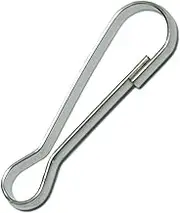 Inton 100 Pcs - Metal Spring Hooks 1 1/2" 38mm Purse Pulis Snap Clip for Lanyard Zipper Pull Id Card (38mm, Snap)